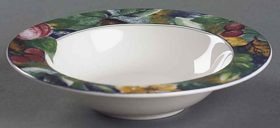 Fruit Collage Rim Fruit/Dessert (Sauce) Bowl by Mikasa-1