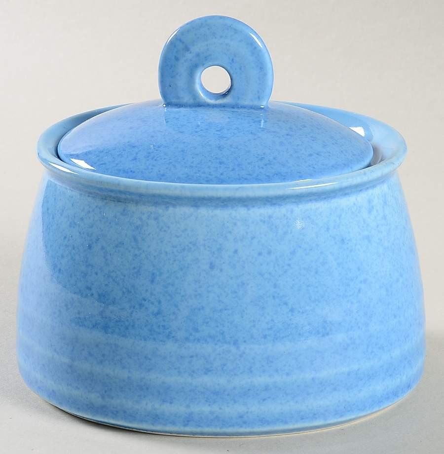 Reef Blue Sugar Bowl & Lid by Mikasa-1