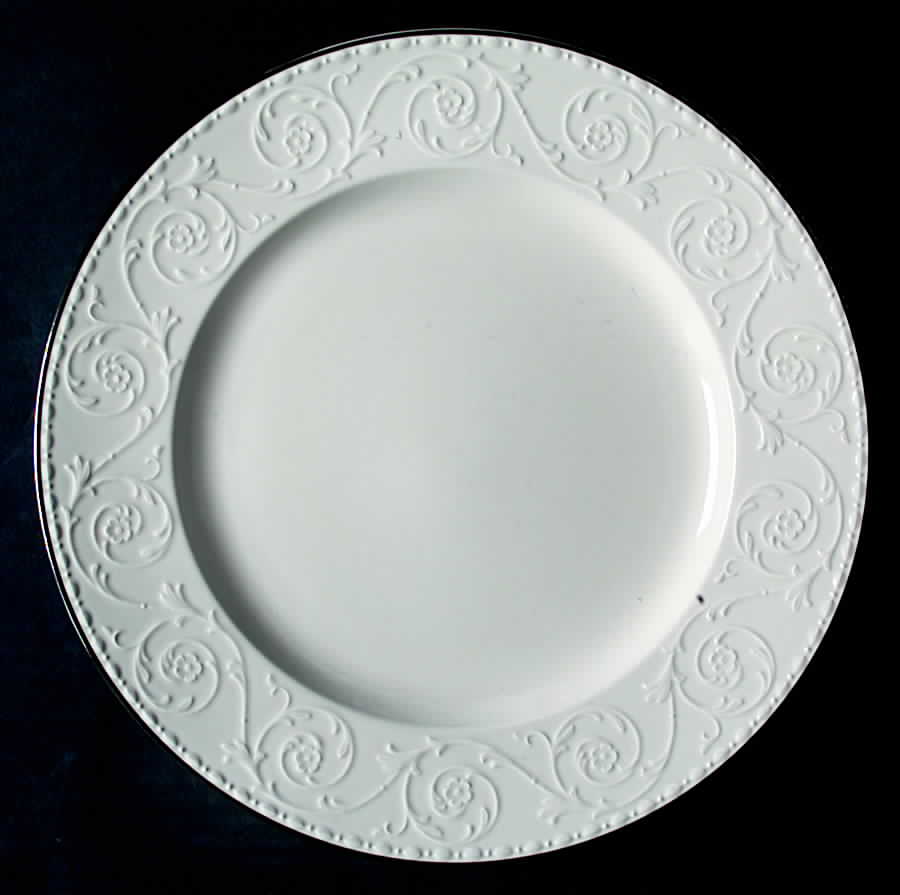 Plaza Platinum Dinner Plate by Mikasa-1