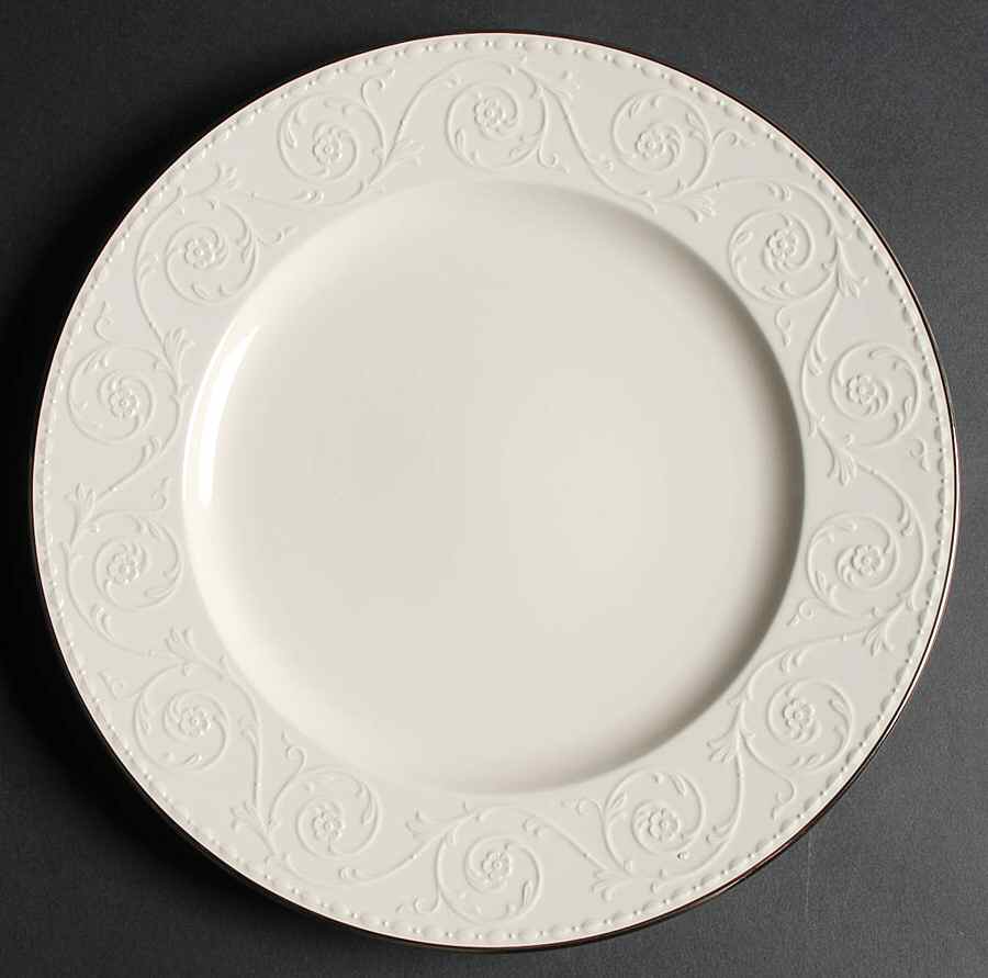 Plaza Platinum 12" Chop Plate (Round Platter) by Mikasa-1