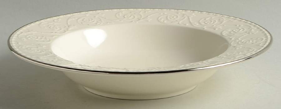 Plaza Platinum Large Rim Soup Bowl by Mikasa-1