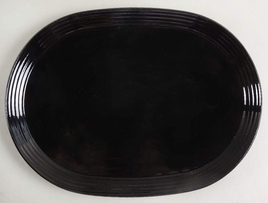 Onyx 15" Oval Serving Platter by Mikasa-1