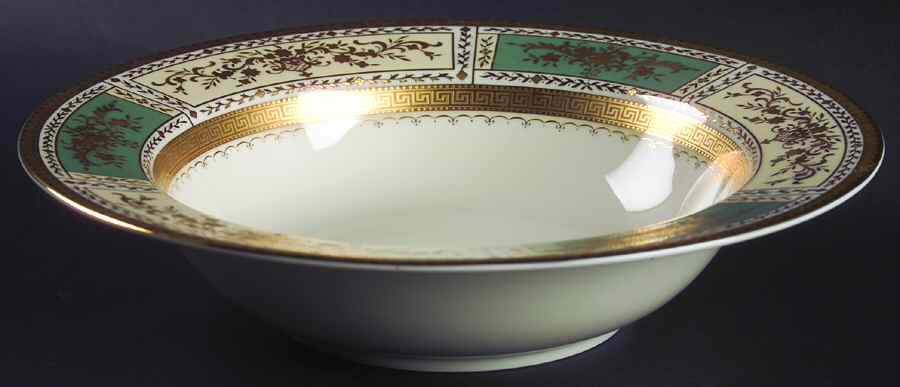 Pompadour Green 10" Round Vegetable Bowl by Mikasa-1
