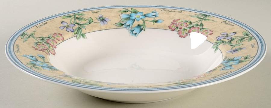 Parisian Garden Large Rim Soup Bowl by Mikasa-1