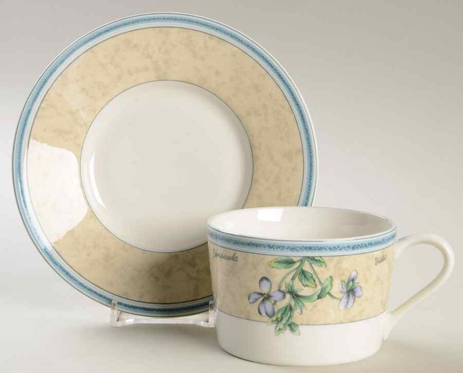 Parisian Garden Flat Cup & Saucer Set by Mikasa-1