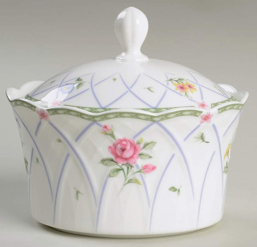 Spring Prose Sugar Bowl & Lid by Mikasa-1