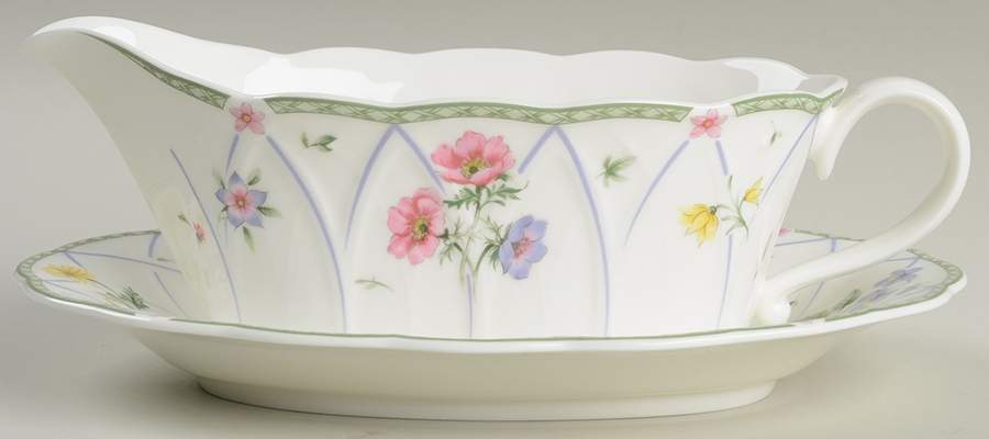 Spring Prose Gravy Boat & Underplate by Mikasa-1