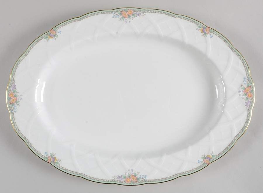 Spring Splendor 14" Oval Serving Platter by Mikasa-1