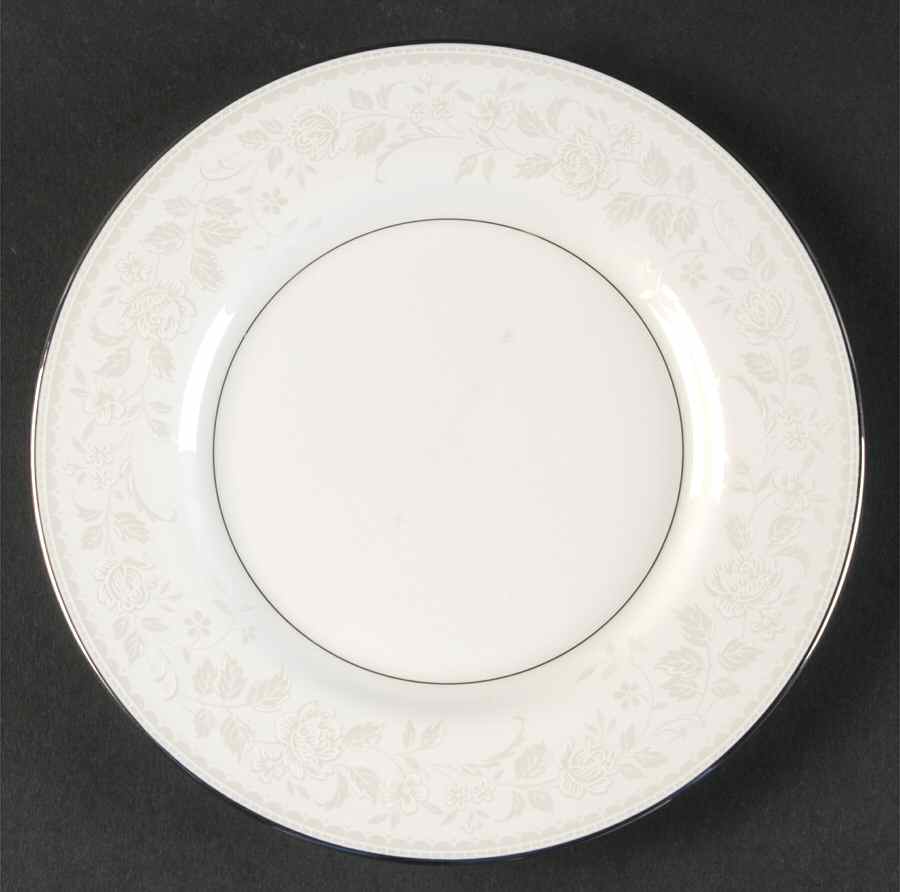Floral Platinum Bread & Butter Plate by Mikasa-1