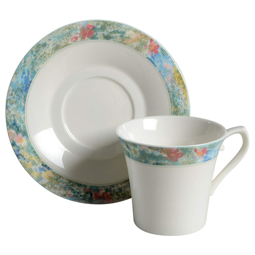 Renoir Flat Cup & Saucer Set by Mikasa-1