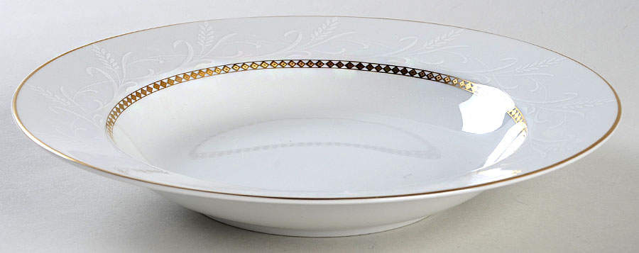 Harvest Lace Rim Soup Bowl by Mikasa-1