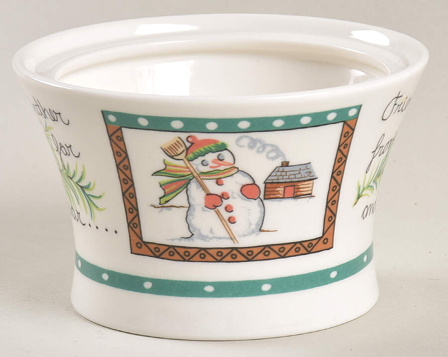 Christmas Wish Sugar Bowl No Lid by Mikasa-1