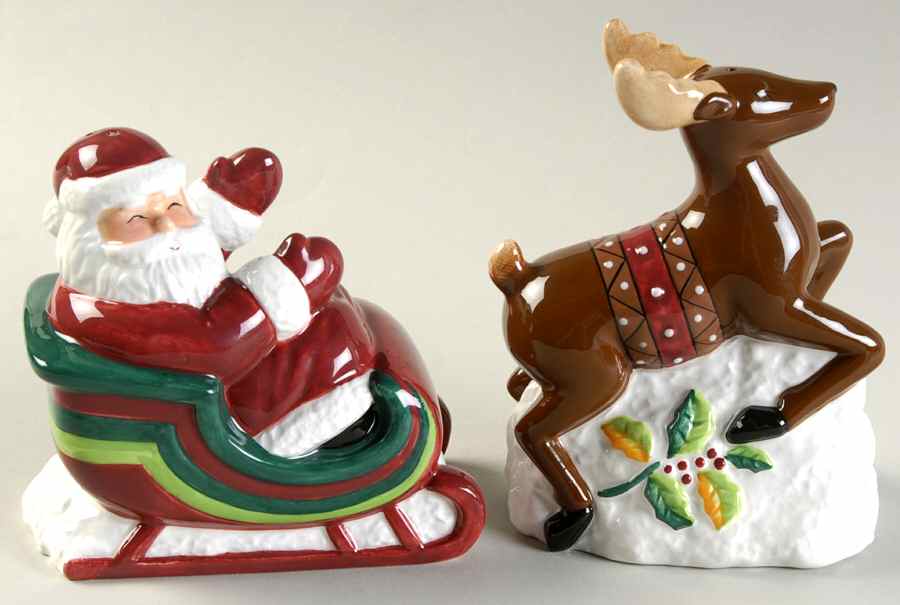 Christmas Wish Figural Salt & Pepper Set by Mikasa-1