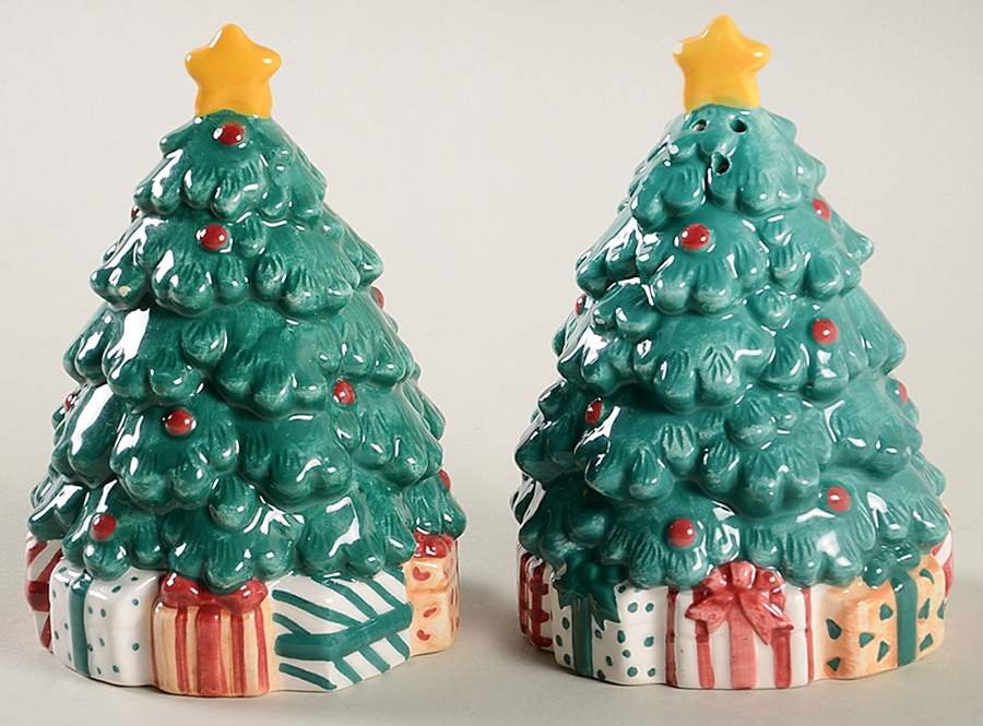 Christmas Wish Figural Salt and Pepper by Mikasa-1