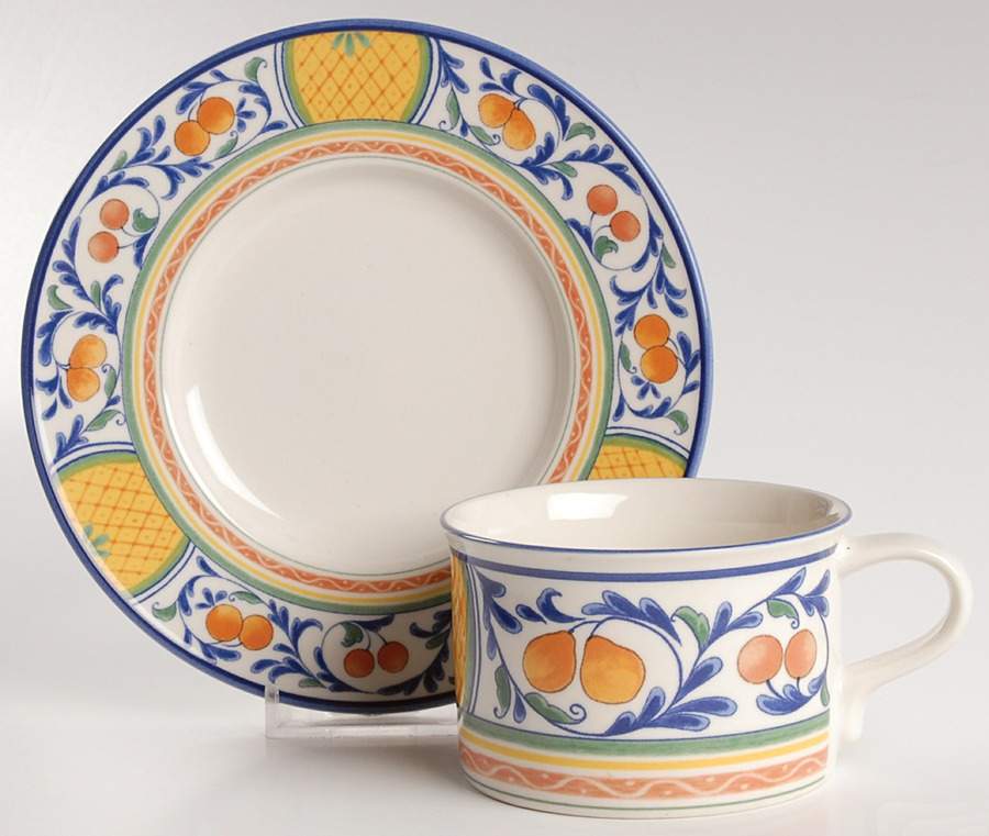 Windsor Park Flat Cup & Saucer Set by Mikasa-1