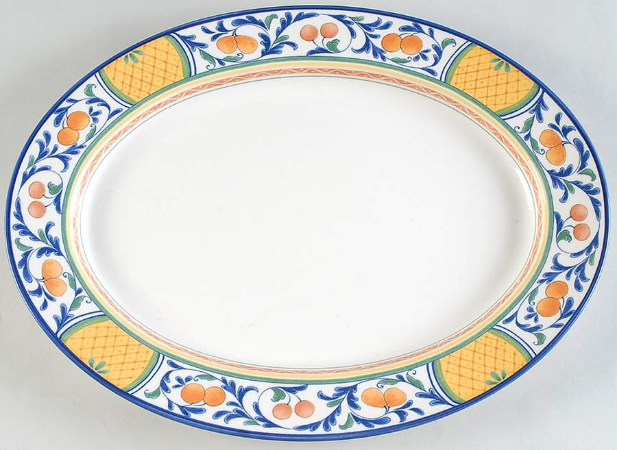 Windsor Park 15" Oval Serving Platter by Mikasa-1