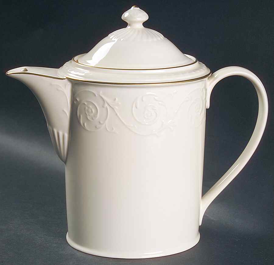 Plaza Gold Coffee Pot & Lid by Mikasa-1