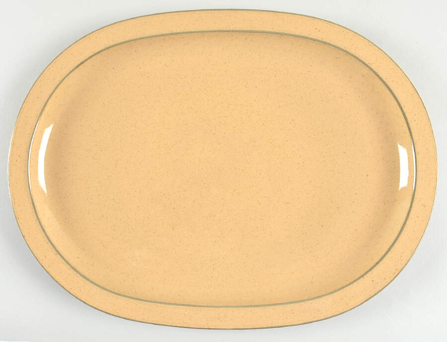Wheat 15" Oval Serving Platter by Mikasa-1