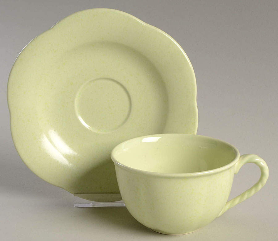 Mint Flat Cup & Saucer Set by Mikasa-1
