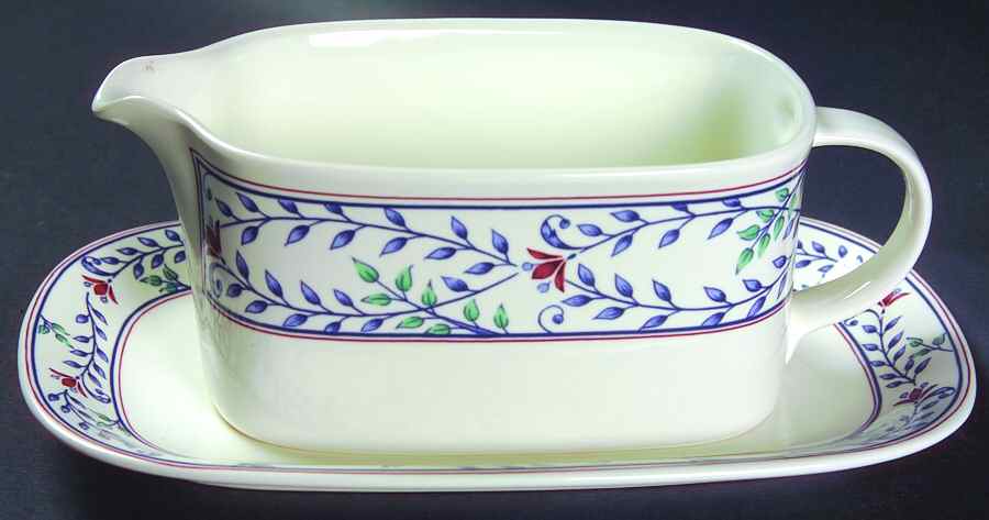 Hyde Park Gravy Boat & Underplate (Relish/Butter) by Mikasa-1