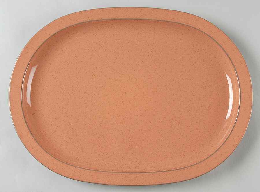 Desert Clay 15" Oval Serving Platter by Mikasa-1