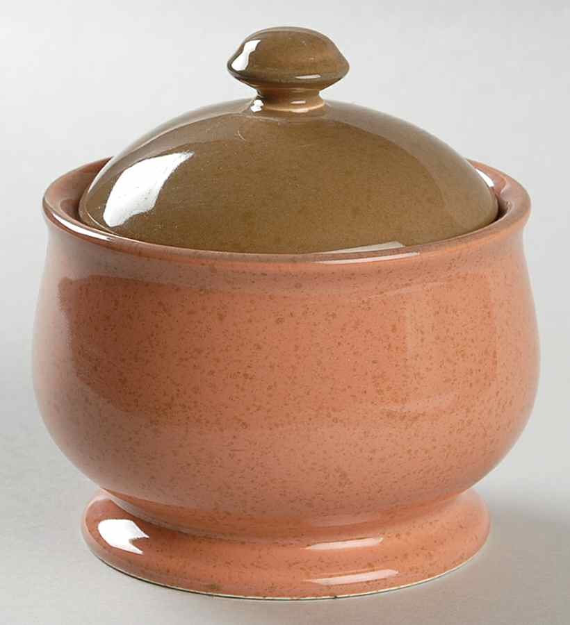 Desert Clay Sugar Bowl & Lid by Mikasa-1