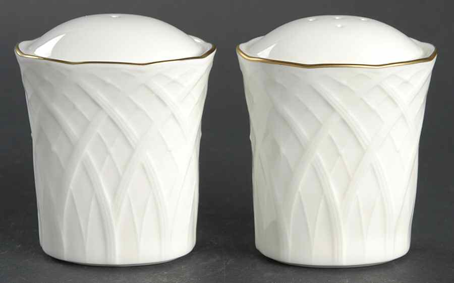 White House Gold Salt & Pepper Set by Mikasa-1