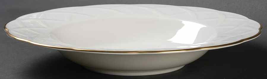 White House Gold Large Rim Soup Bowl by Mikasa-1