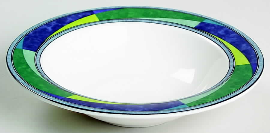 Color Image Rim Fruit/Dessert (Sauce) Bowl by Mikasa-1