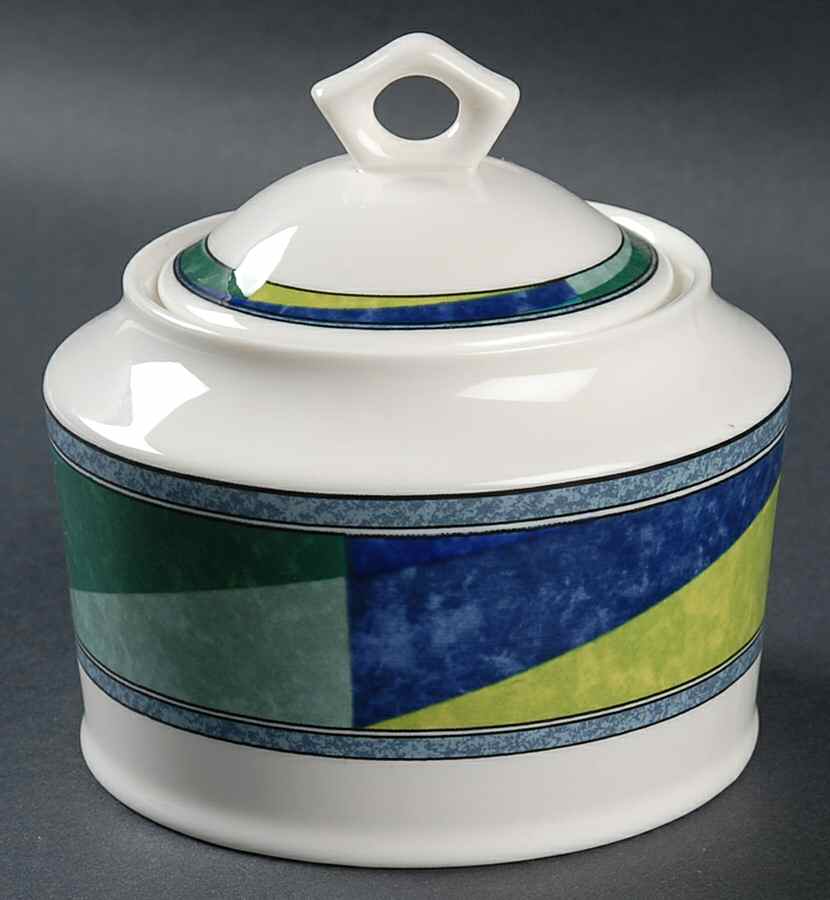 Color Image Sugar Bowl & Lid by Mikasa-1
