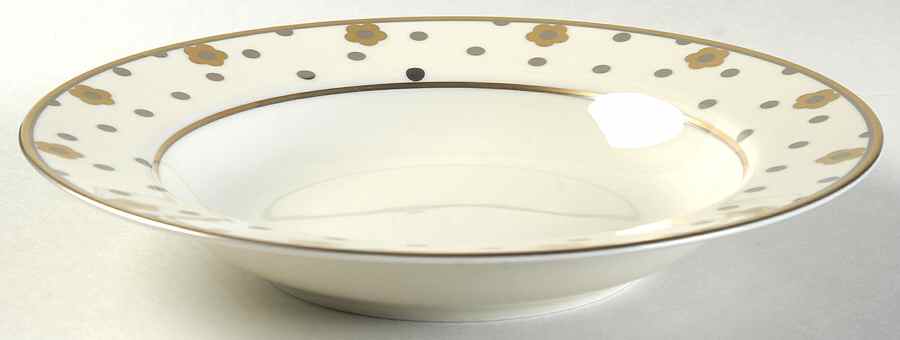 Golden Petals Rim Soup Bowl by Mikasa-1