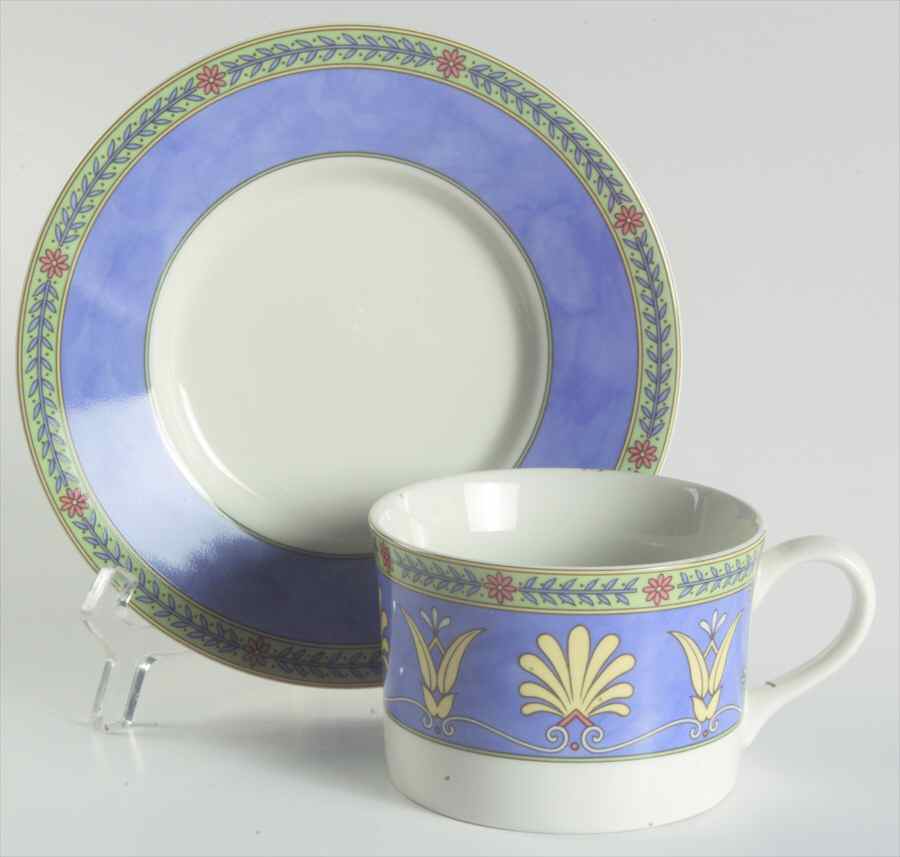 Hampton Court Flat Cup & Saucer Set by Mikasa-1
