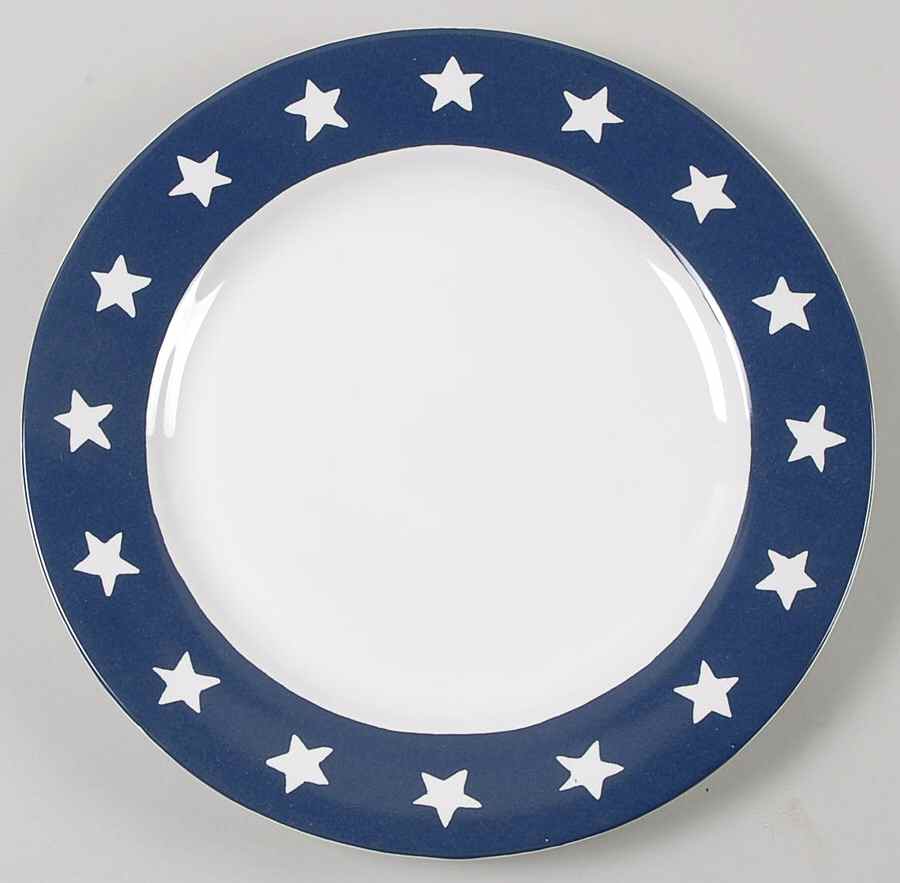 Stars and Stripes Dinner Plate by Misono-1