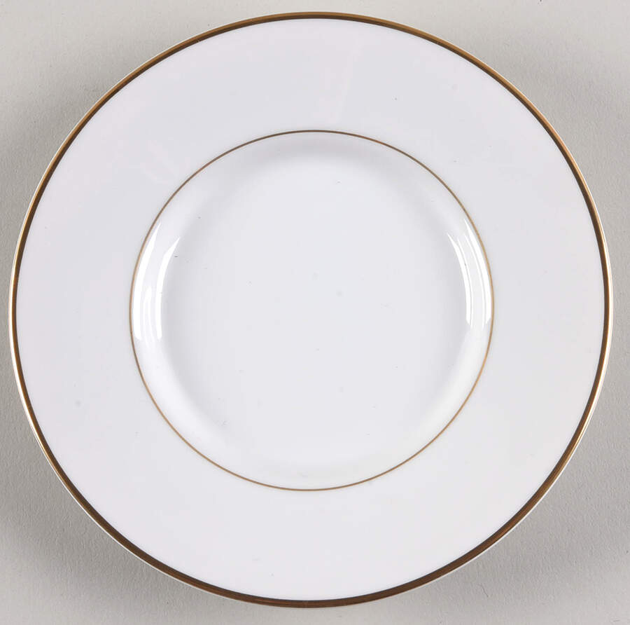 Gold Leaf White Saucer by Mikasa-1
