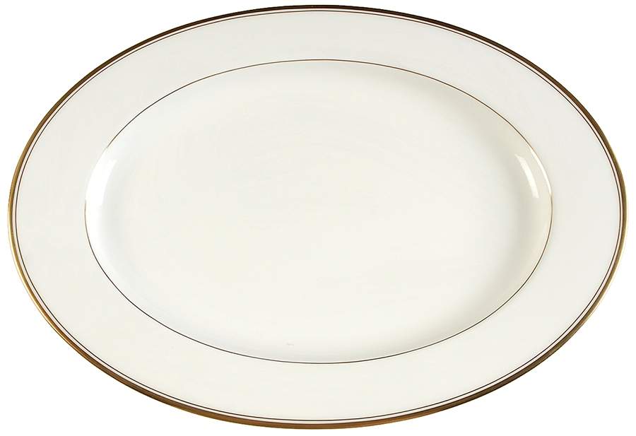 Gothic Gold 15" Oval Serving Platter by Mikasa-1