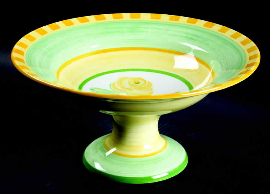 English Rose (Stoneware) Footed Bowl by Mikasa-1