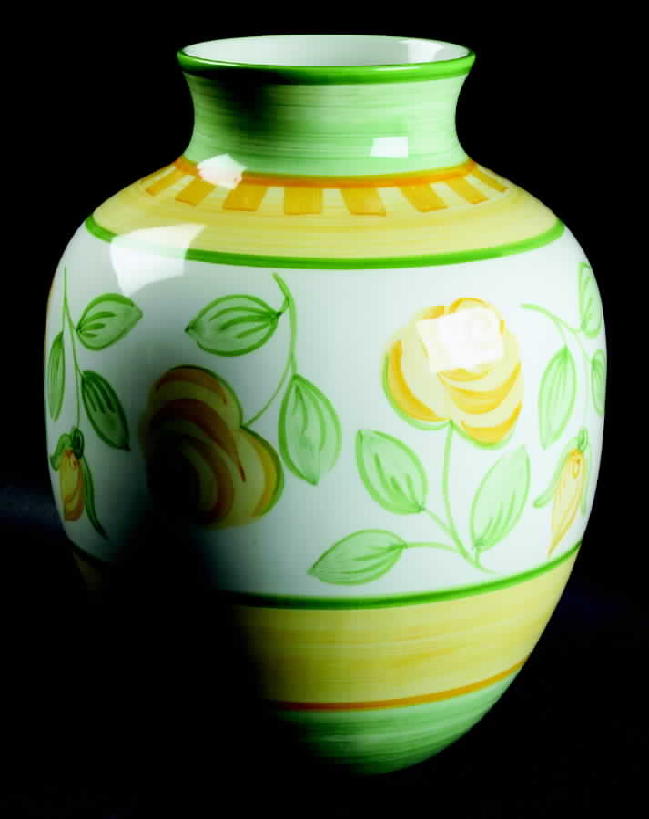 English Rose (Stoneware) 13" Vase by Mikasa-1