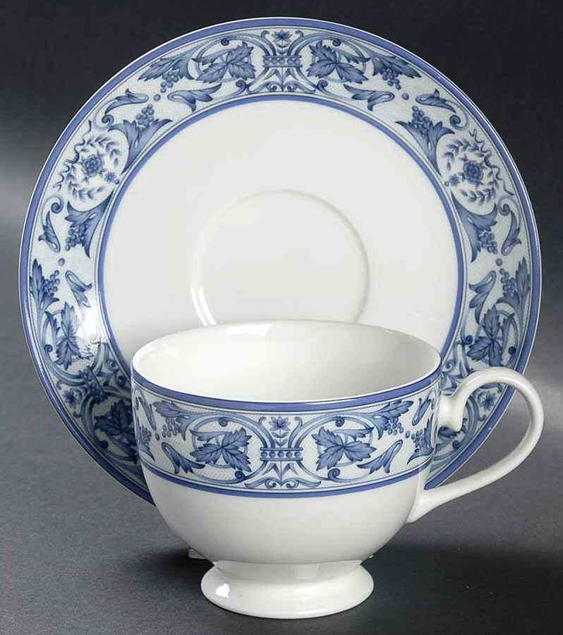 Ashley Hall Footed Cup & Saucer Set by Mikasa-1