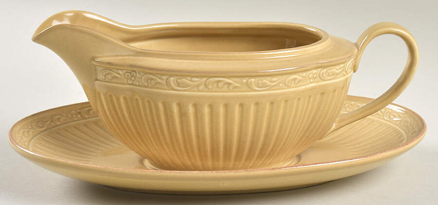 Cinnabar Gravy Boat & Underplate by Mikasa-1