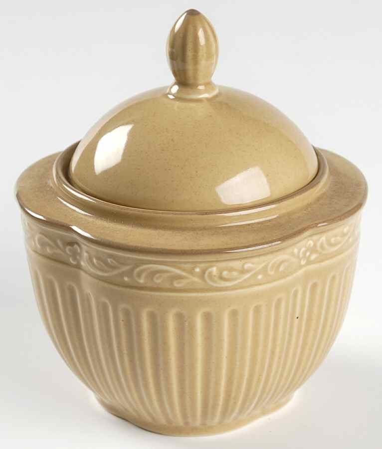 Cinnabar Sugar Bowl & Lid by Mikasa-1