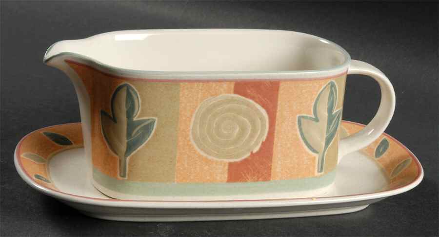 Highland Gravy Boat & Underplate (Relish/Butter) by Mikasa-1