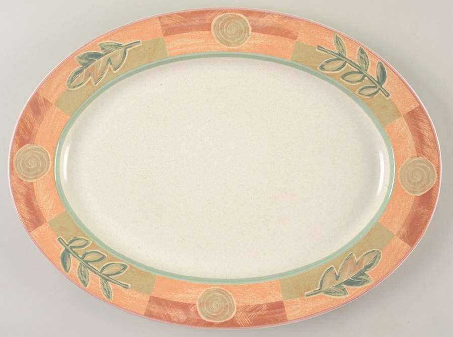 Highland 15" Oval Serving Platter by Mikasa-1