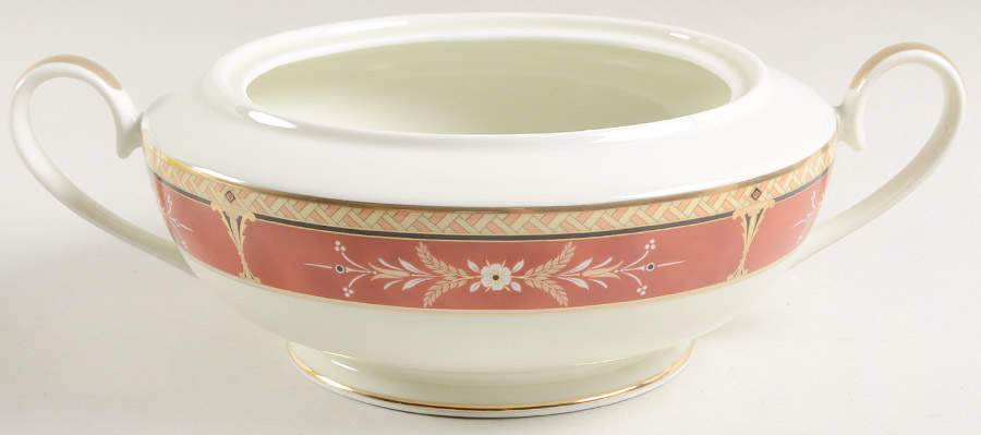 Park Rose Burgundy 2 Qt Round Covered Casserole No Lid by Mikasa-1