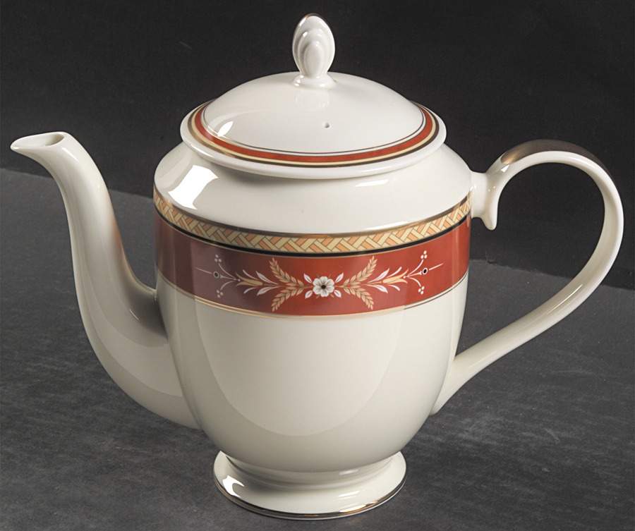 Park Rose Burgundy Coffee Pot & Lid by Mikasa-1