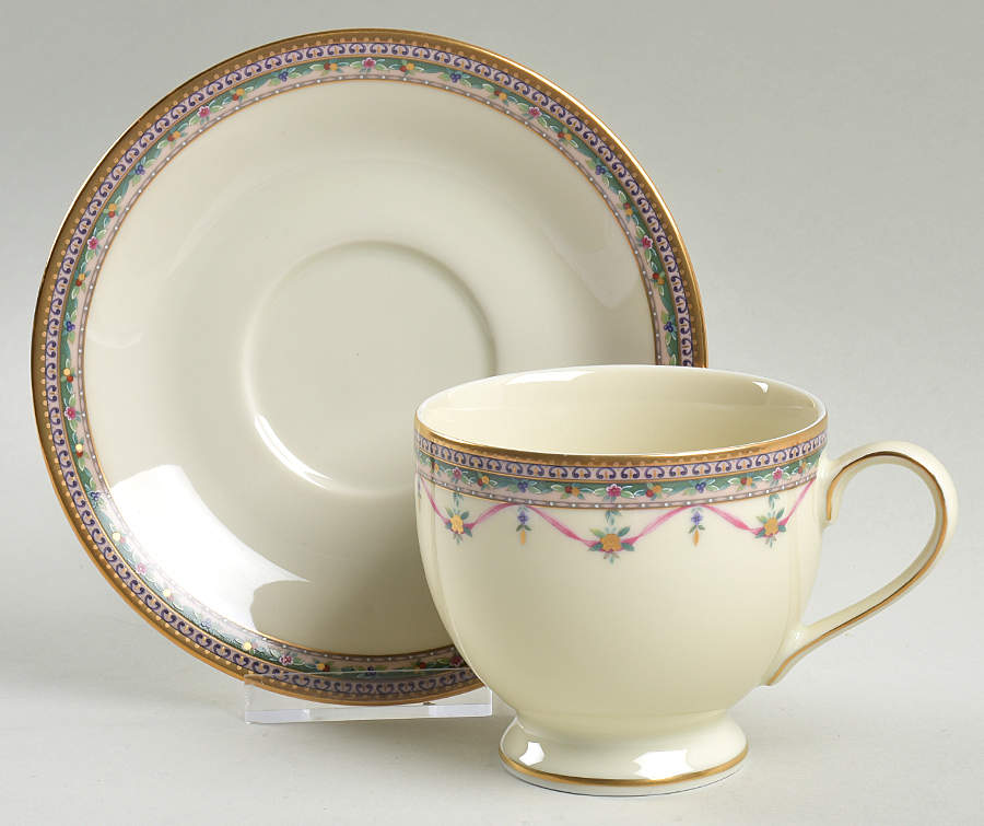 Montague Footed Cup & Saucer Set by Mikasa-1