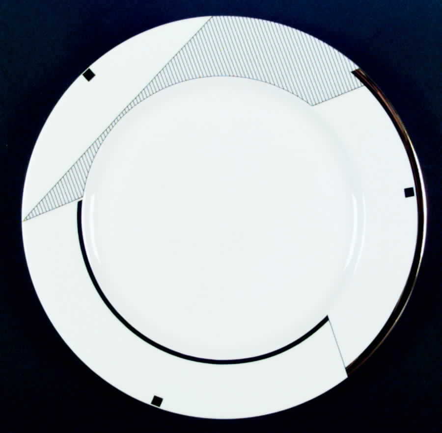 Geometry Gold Dinner Plate by Mikasa-1