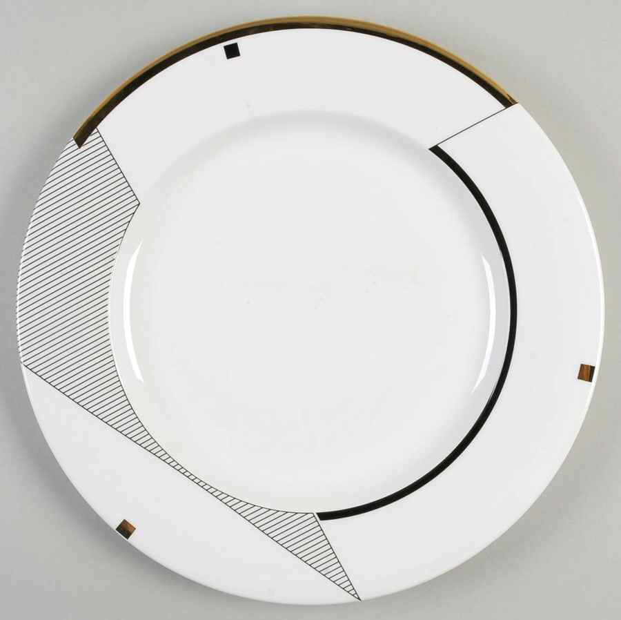 Geometry Gold 11" Chop Plate (Round Platter) by Mikasa-1