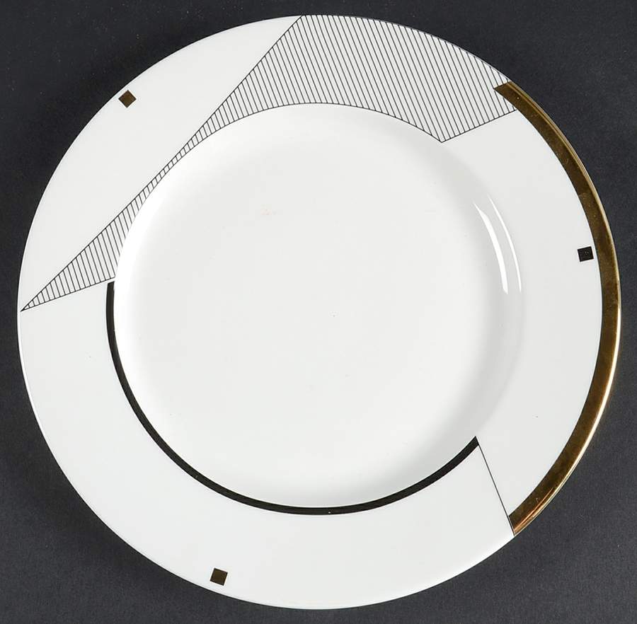 Geometry Gold Salad Plate by Mikasa-1