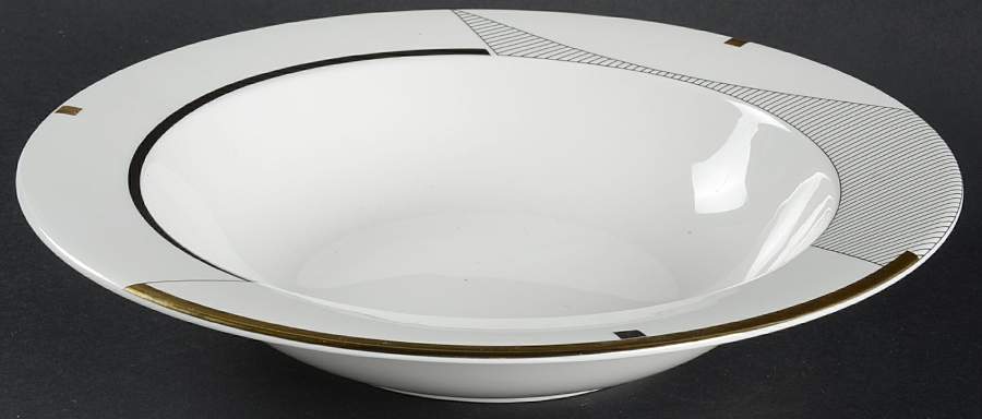 Geometry Gold 10" Round Vegetable Bowl by Mikasa-1
