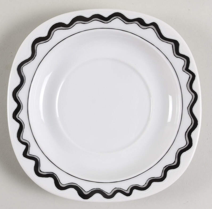Duet Black Saucer by Mikasa-1
